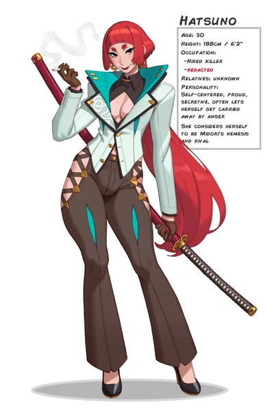Hatsuno // Midori's "Arch Nemesis" (Rizdraws)