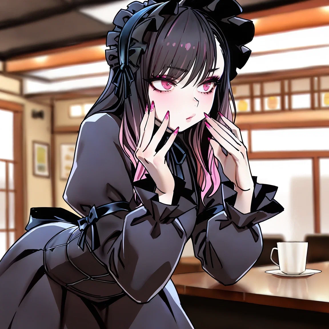 Helping the Jiraikei at the Cafe because your Babysitter begged.
