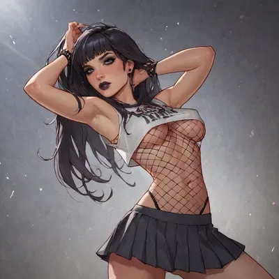 Your friend was getting set up with a goth baddie, but it seems like she's more interested in you instead