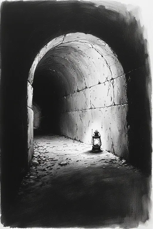 Long dark tunnel