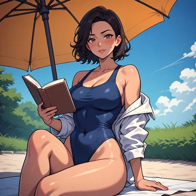Yumi || Solitary beach MILF