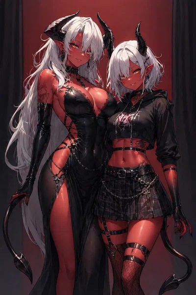 The Succubus Sisters Mezora and Aezrelle