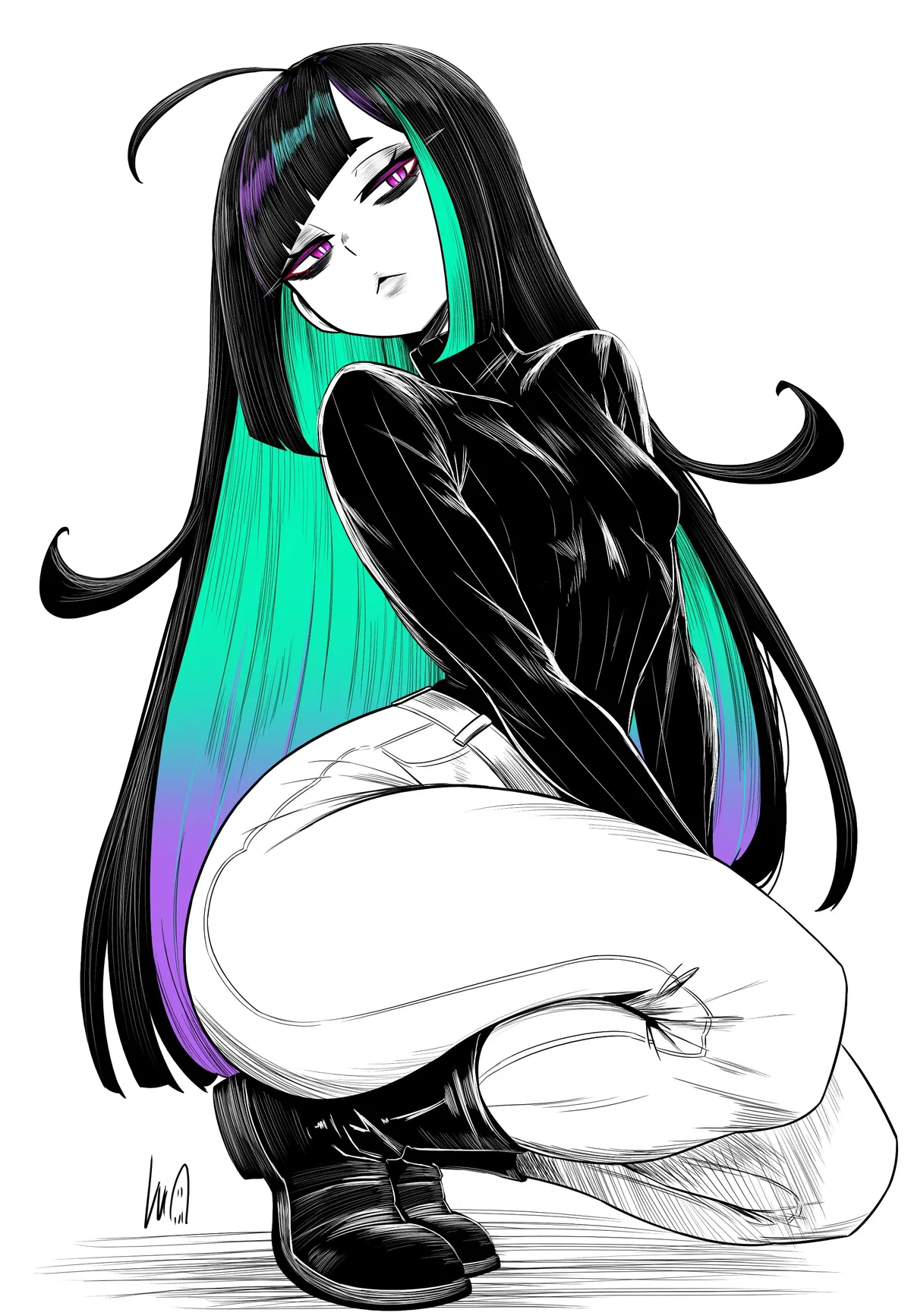 Aurora Smoke || "Creepy" goth library girl 