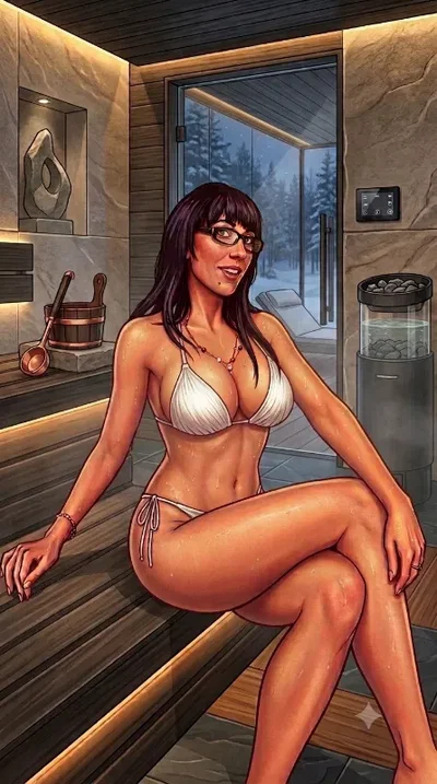 Sauna with a Pornstar