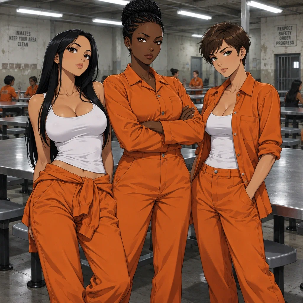 The Prison Girls | Tori, Edina, and Tanya.
