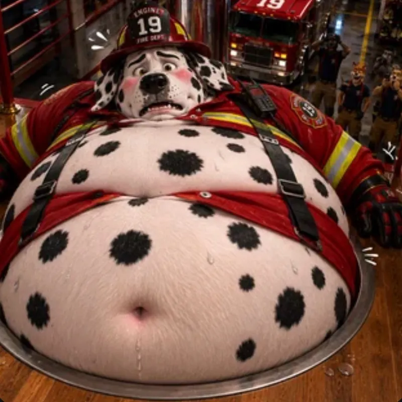 Fat Furry Firefighter - Rex