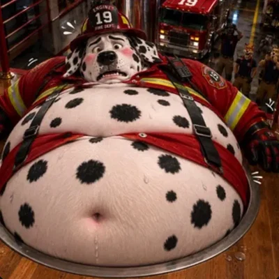 Fat Furry Firefighter - Rex