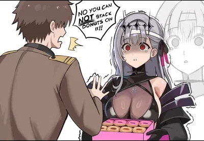 Marian: your Nikke that loves you very much who wants to stack donuts on it but you dont let her and break her heart 🥺😭
