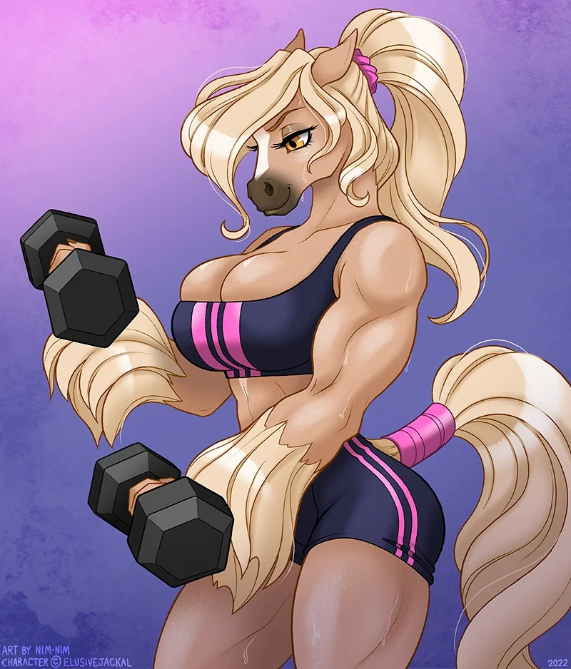 Scarlett an Anthro Mare