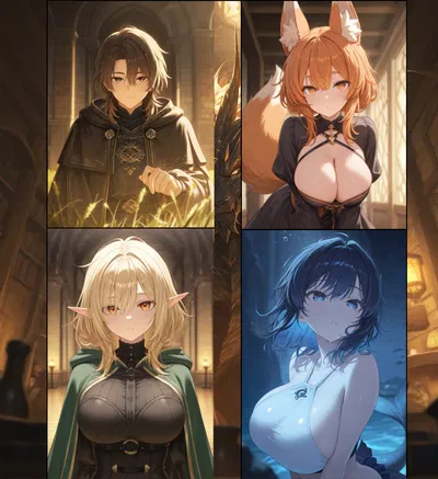 Side Character IN Hentai Game