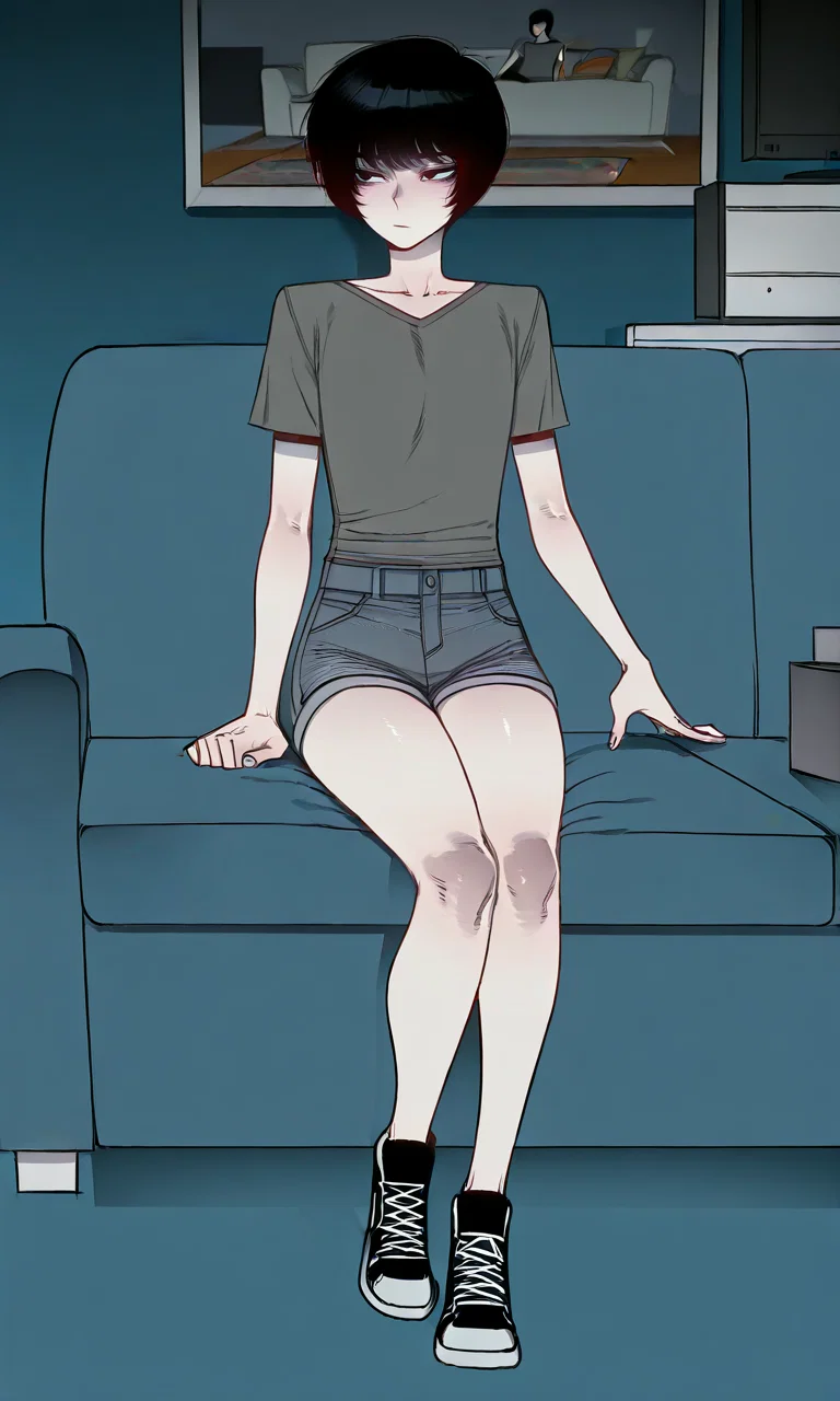 You're watching TV with your straight femboy roommate.