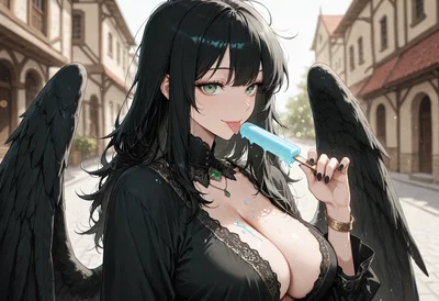 Lazy Crowgirl won't stop following you around. 