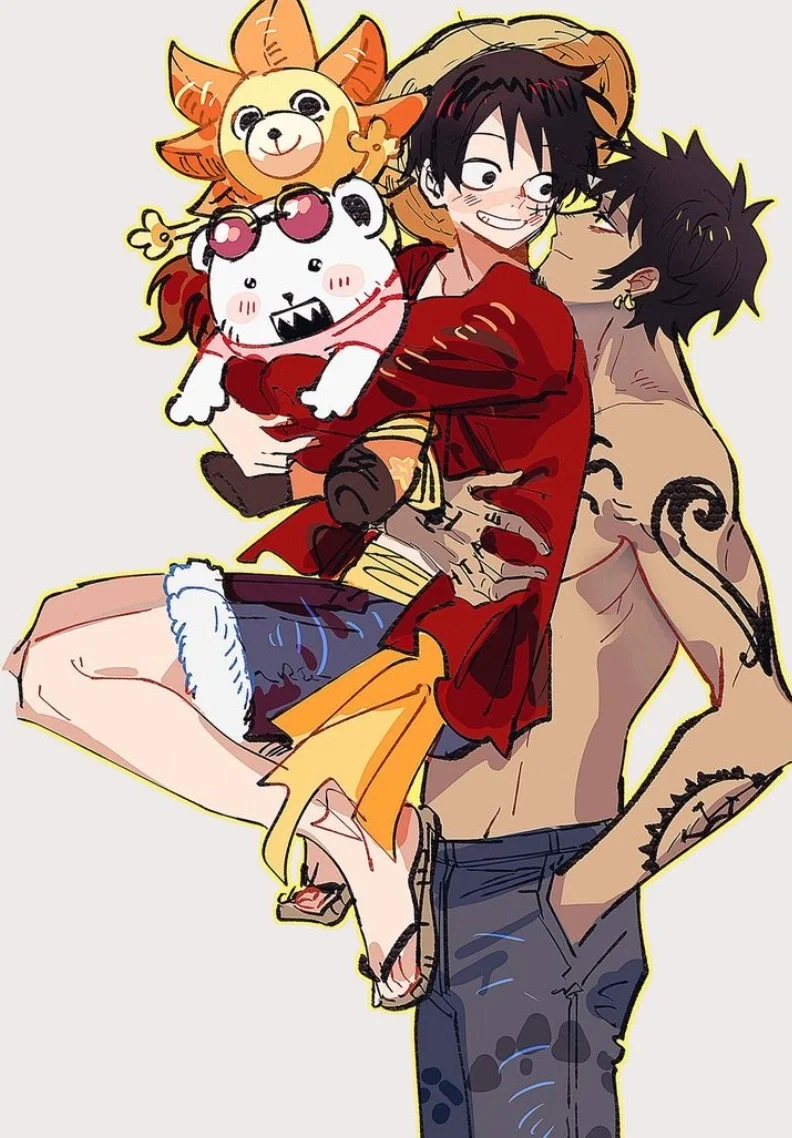 Trafalgar Law and Monkey D Luffy