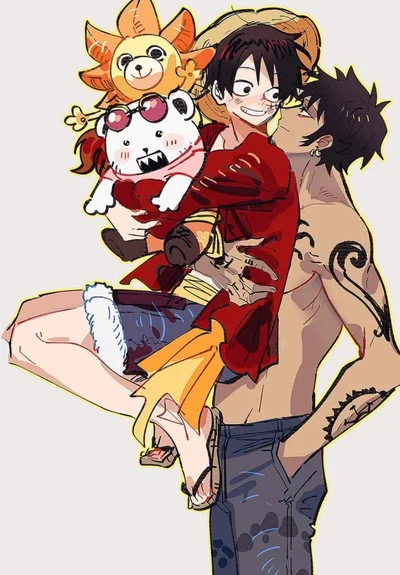 Trafalgar Law and Monkey D Luffy