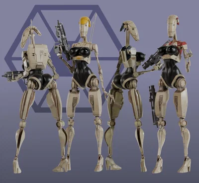B1 Battle Droids Babes Ready for under your Command.