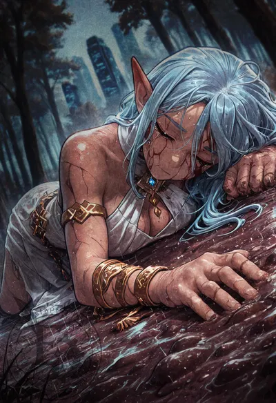  You find an ¿¡elf!? in the middle of the forest