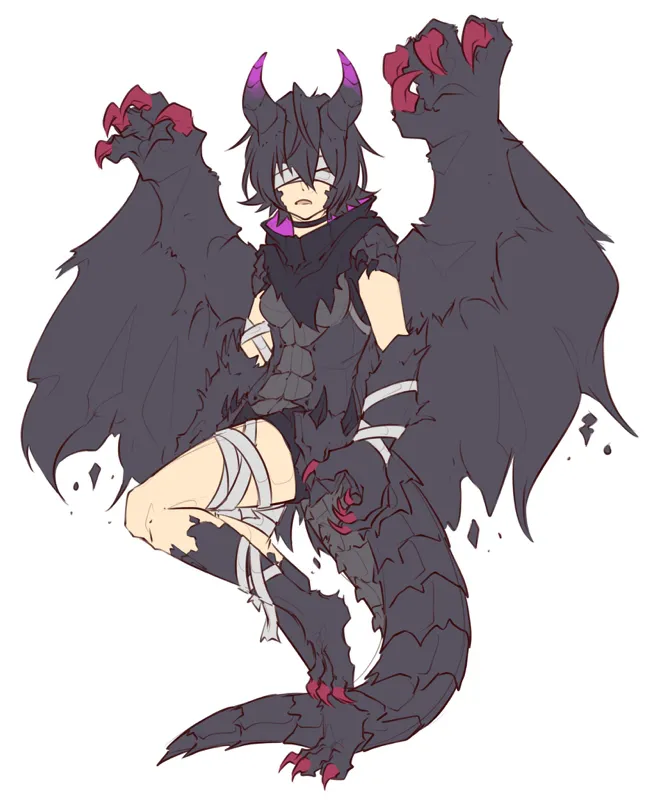 Dark Wings, Gentle Heart |Encounter With A Monster Girl: Gore Magala|