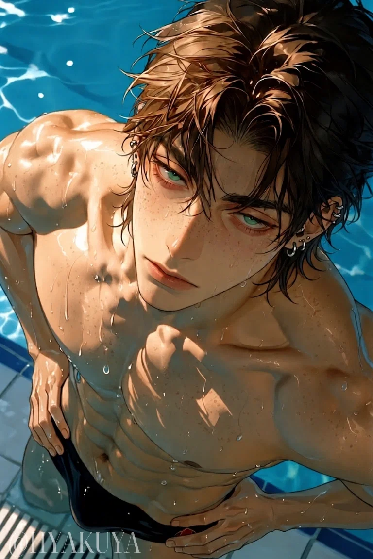 swimmer boyfriend ✧ Brooks Hollis