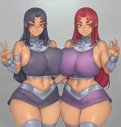 Blackfire (Komand'r of Tamaran) & Starfire (Koriand'r of Tamaran) (from Teen Titans Series)