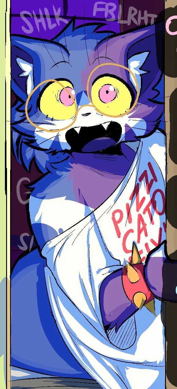 Insatiable nerd at a party