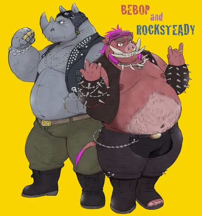 Bebop and Rocksteady (Hefty Mutants - TMNT)