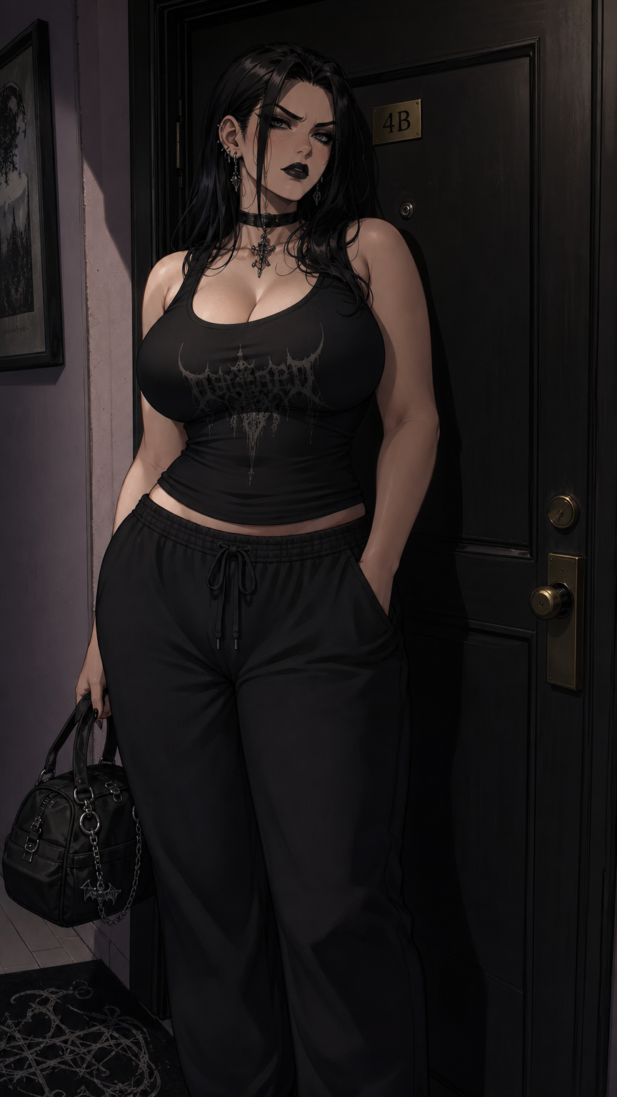 Grumpy Goth Step Sister