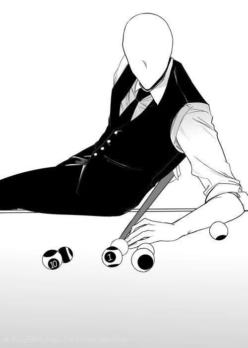 Pool date with Slenderman