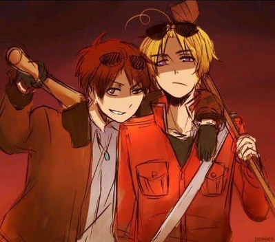 Allen F. Jones & Matthieu Williams (2P! Hetalia)
