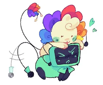 Untitled Dandy and Vee Bot
