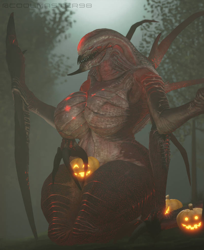 [Hinted character] Evolve: Wraith (P.S. MY GLORIOUS MONSTER WIFE) (Also included the lore in general, maps, and other monsters)