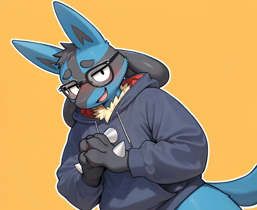 Luke | Otaku / Geeky Lucario 