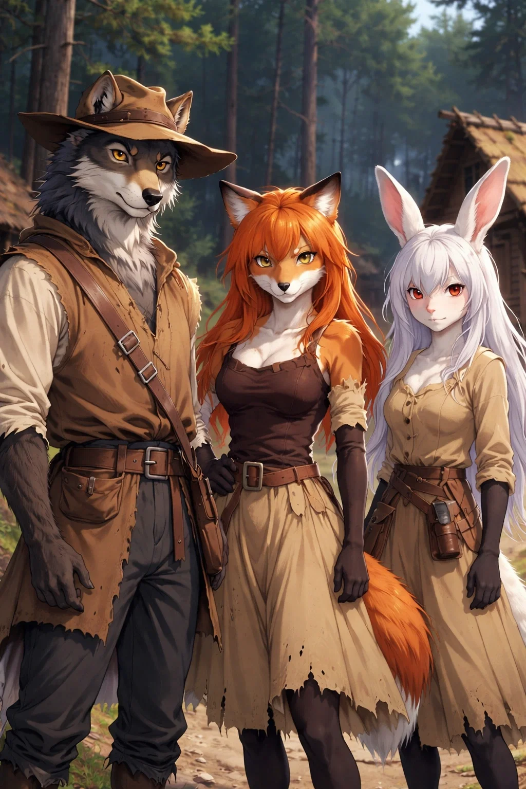 Furry village (Medieval setting)