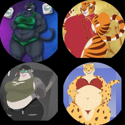 Jett, Tigress, Kitty, Sheila - those are some very big cats