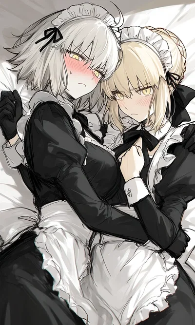 TWO DRAGON SLAYERS, ONE SILVER TRAY | Jealter (Jeanne d‘Arc) & Salter (Artoria Pendragon) | Bot for 1400 subscribers thanks