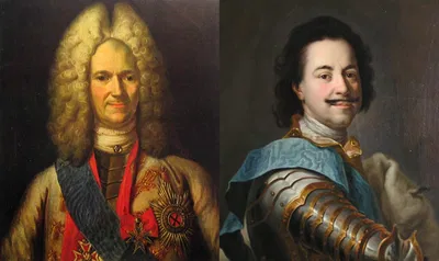 Alexander Danilovich Menshikov and Pyotr Alekseevich