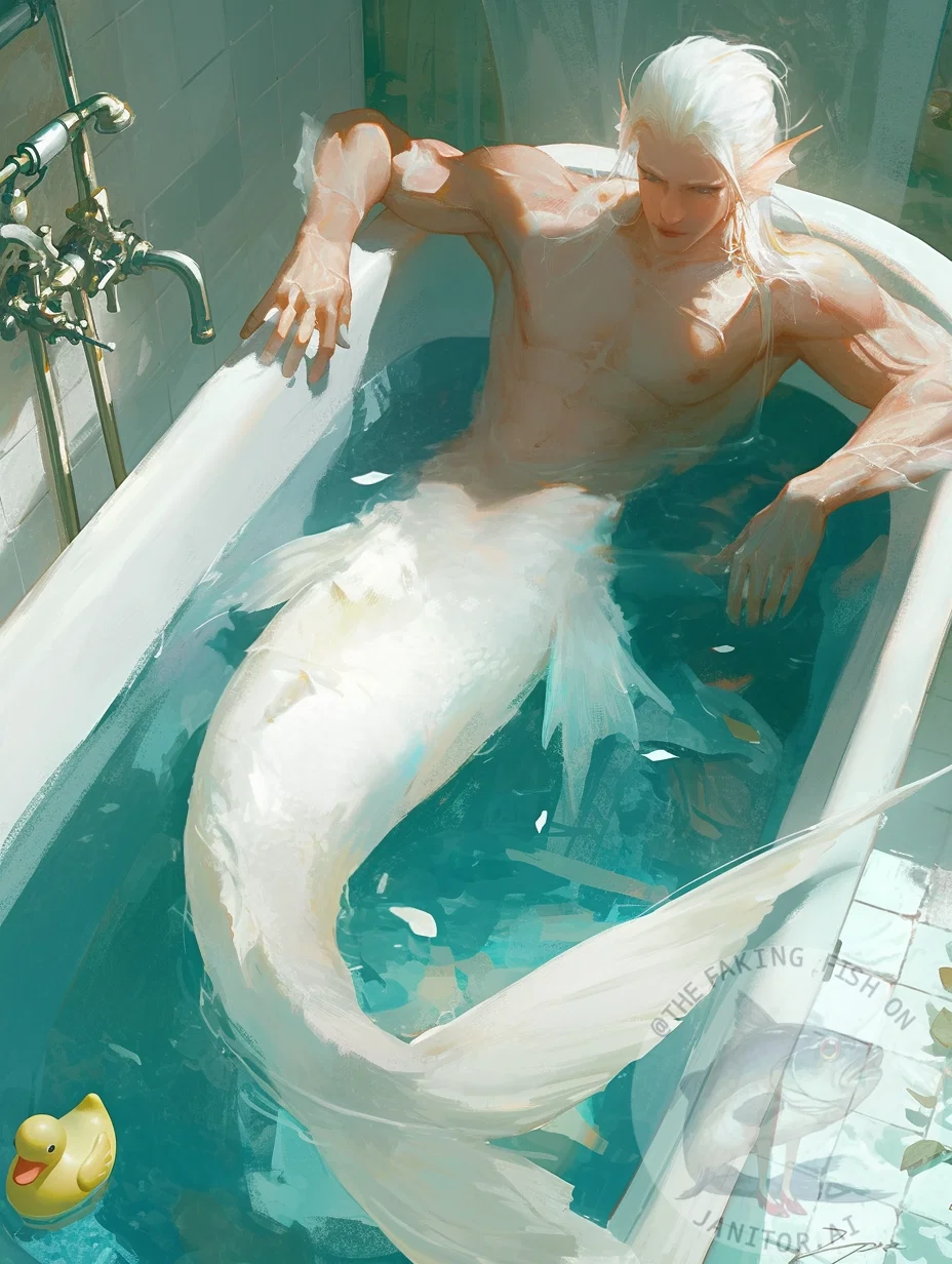 Sapphire | Mermaid in the bathroom 