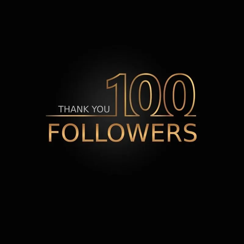 100 followers 