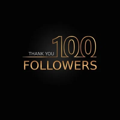 100 followers 