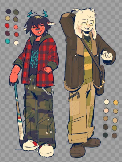 December Holiday and Asriel Dreemurr - In a band together