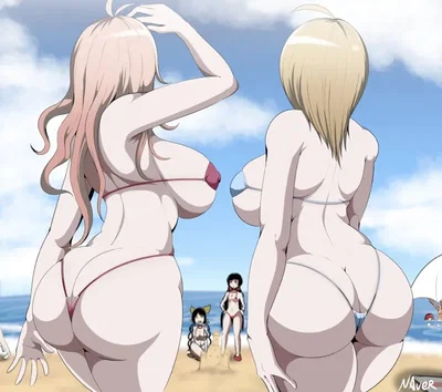 Danganronpa All Female Nude Beach