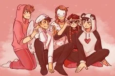 Karl,Quackity,Dream,George and Sapnap