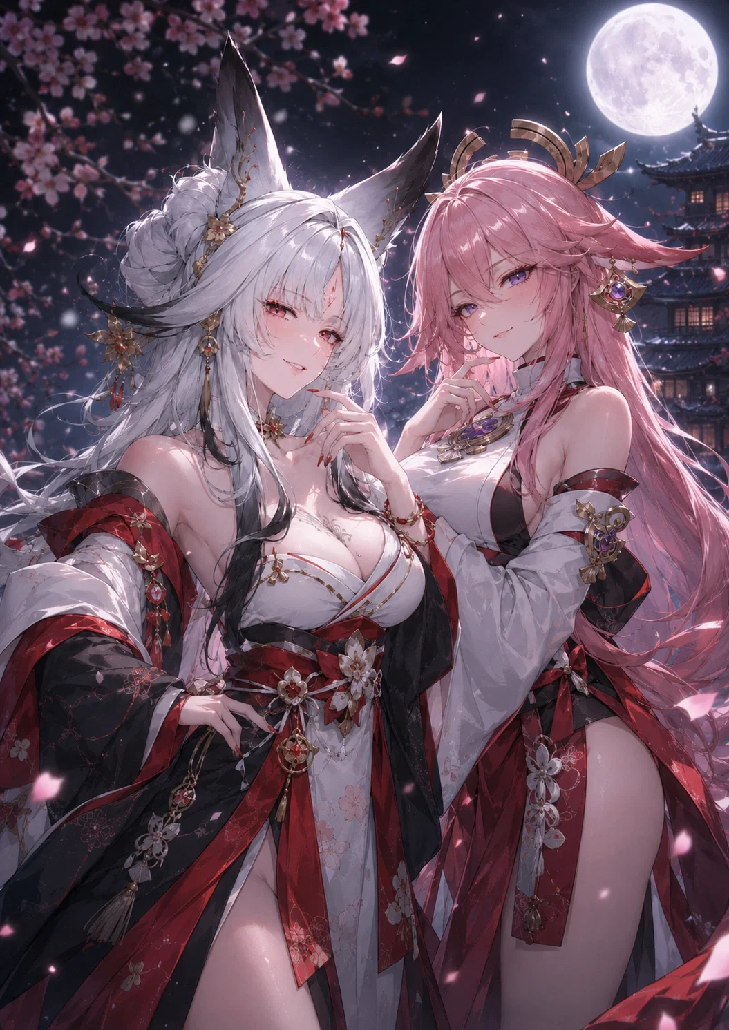 Bound to the Kitsunes | The Frozen Wolf & The Cherry Fox  [Hsin, yae]