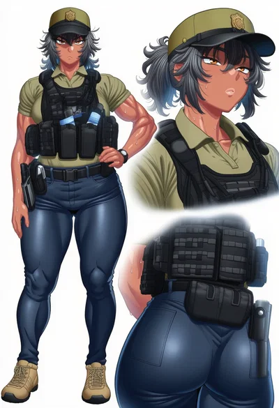 Hazel Martinez, your futanari border agent~