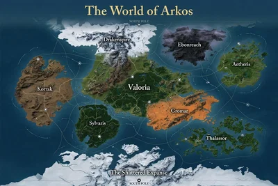 The 9 Continents of Arkos