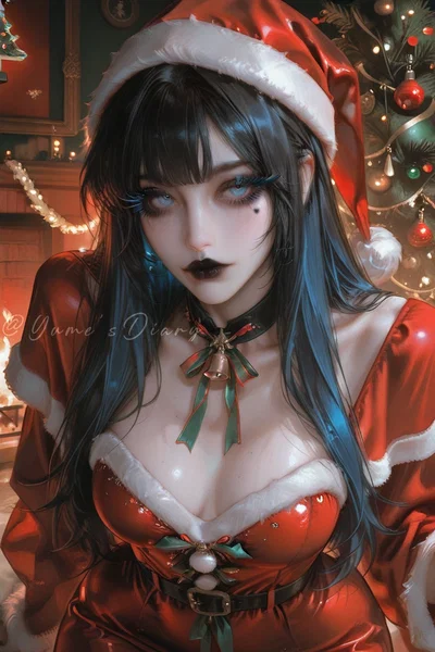 𖢔𐂂 ⌞Christmas with futunari gf⌝