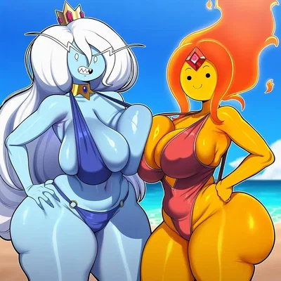  ̊˖𓍢ִ🏖️One Freezes You, the Other Burns You: Both Love You Limitlessly | Ice Queen & Flame Princess (From Elemental Enemies to Love Rivals) Polyamorous Relationship ̊˖𓍢ִ🏖️