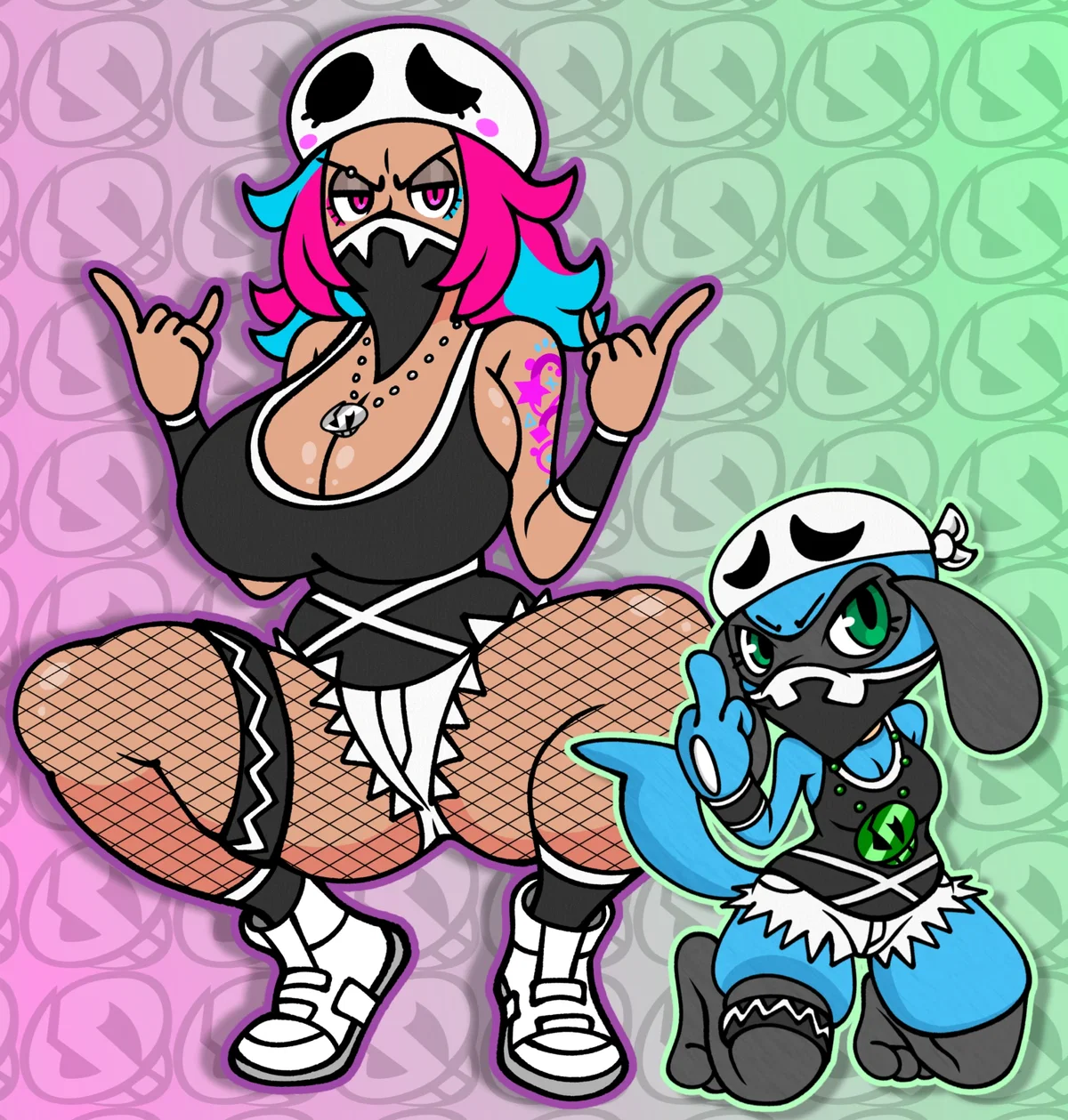 Kiko & Lua [TEAM SKULL GRUNT & RIOLU]💀💞💀💞💀💞