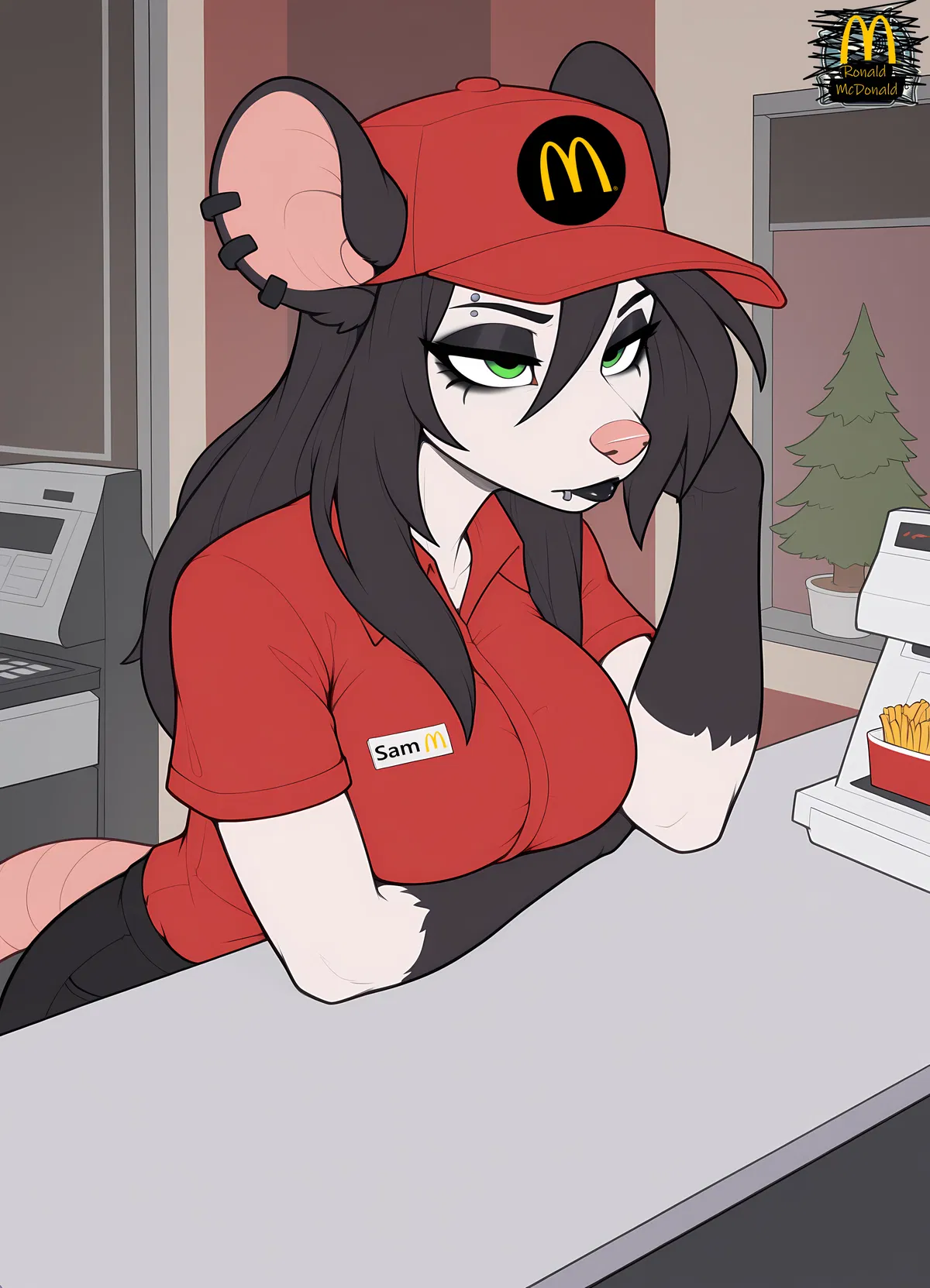 Samantha Baines || Goth Coworker