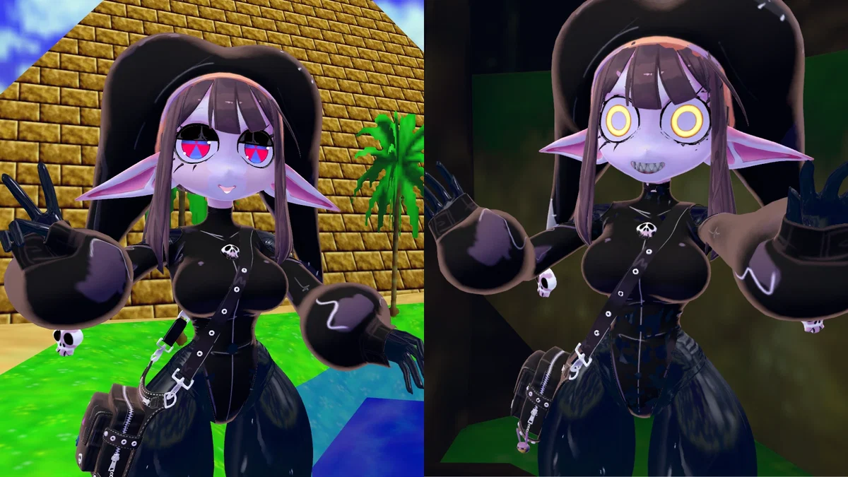 Latex goth pomni