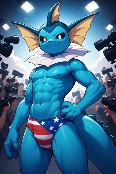 President Splashford (Himbo President Vaporeon!)